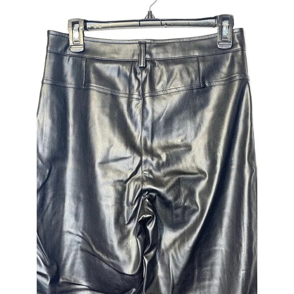 LBLC The Label Jen Vegan Leather Trouser in Black Medium New Pants - Picture 8 of 16